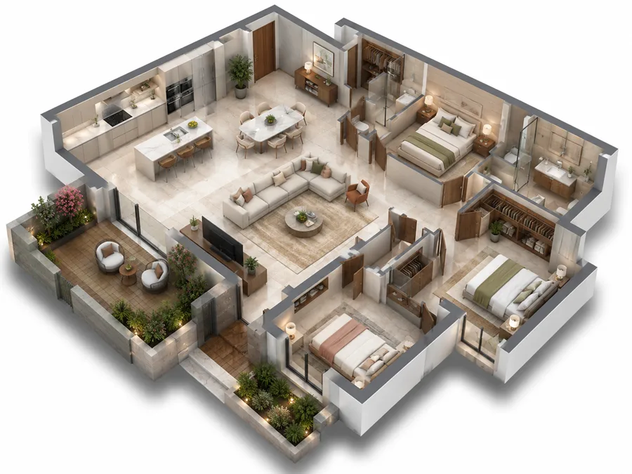 Plan de l'appartement
